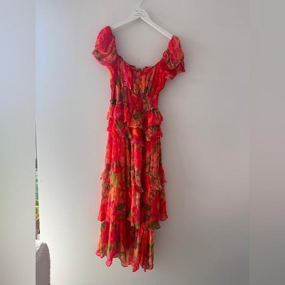 FARM RIO Blooming Floral Maxi Dress L - Picture 6 of 10